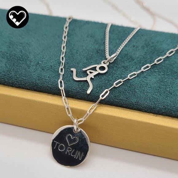 Jewelry - Love run double necklace